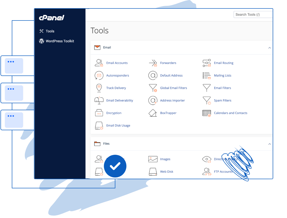 cPanel kontrolna ploča za upravljanje hostingom